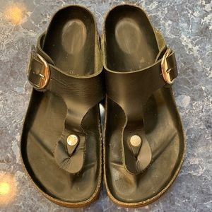 Black Birkenstock sandals